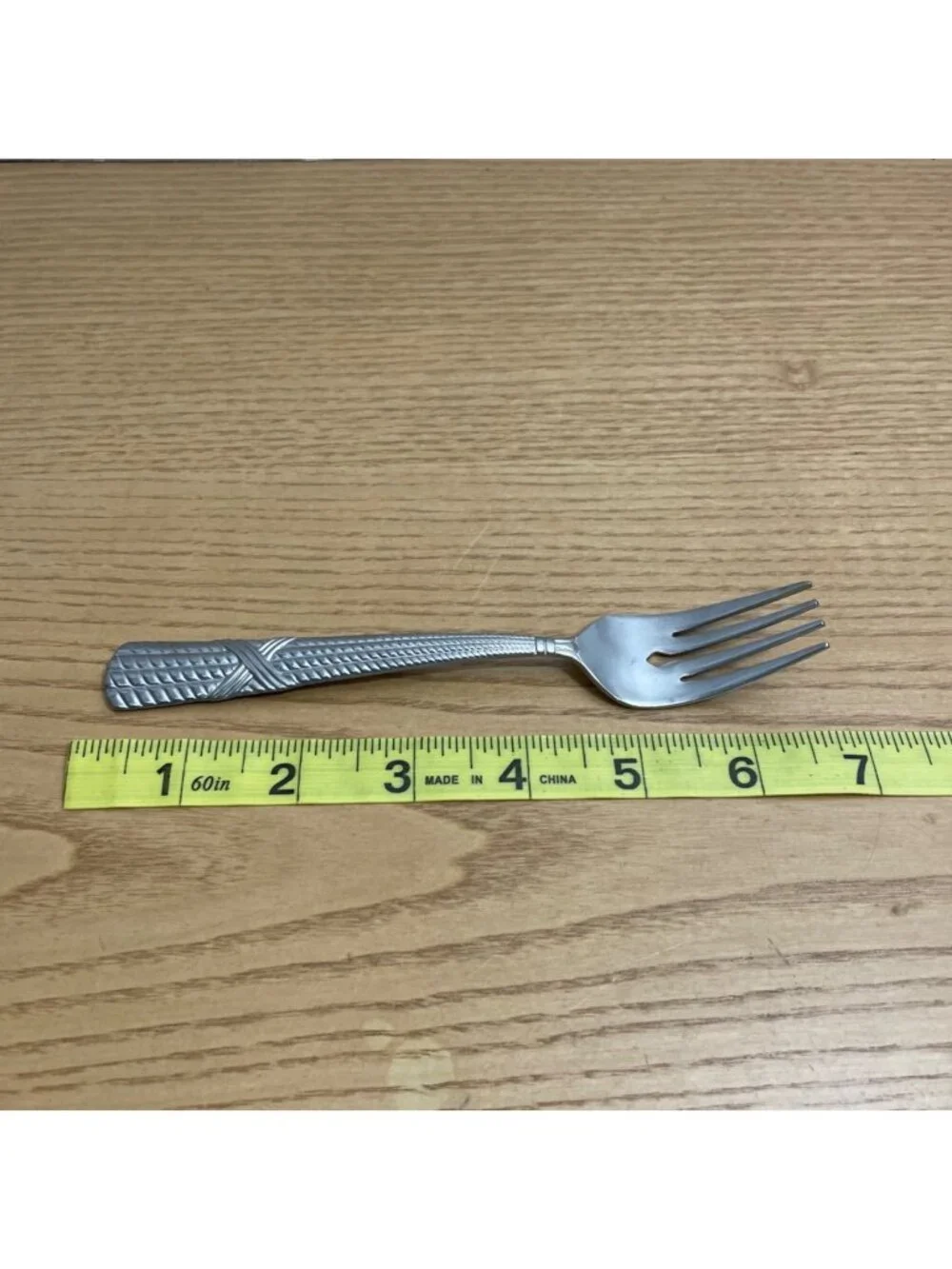 Farberware FRW56 Pattern 4 Salad Dessert Forks Stainless Flatware Glossy Rope X
